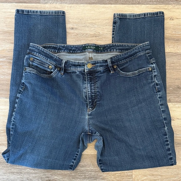 LRL Lauren Jeans Co Ralph Lauren Women's Jeans Size 16 Modern Straight Curvy - Picture 1 of 9